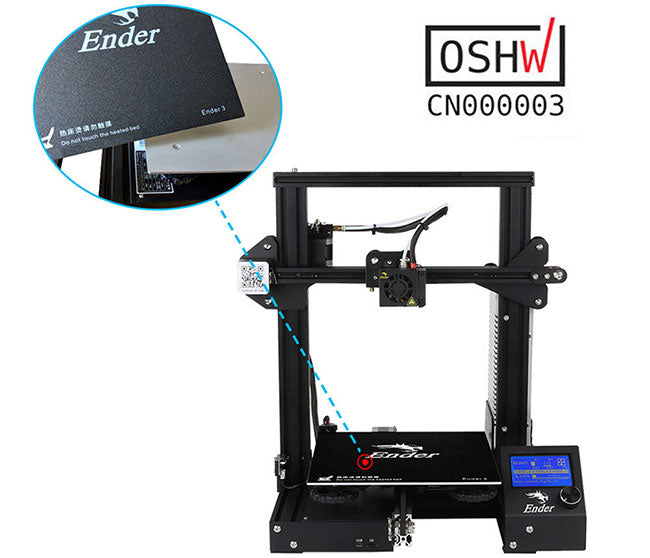 Ender 3 3D Printer - Resume Print & Open Source FDM DIY Kit