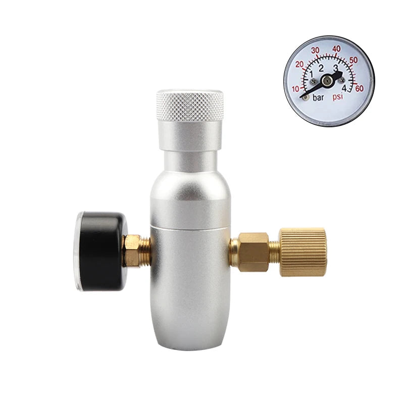 Portable Mini Keg CO2 Charger Kit | 0-60PSI Regulator & Ball Lock