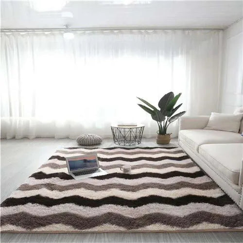 Non-slip Tie-dye Star Area Rug - Plush Living Room & Kids Mat
