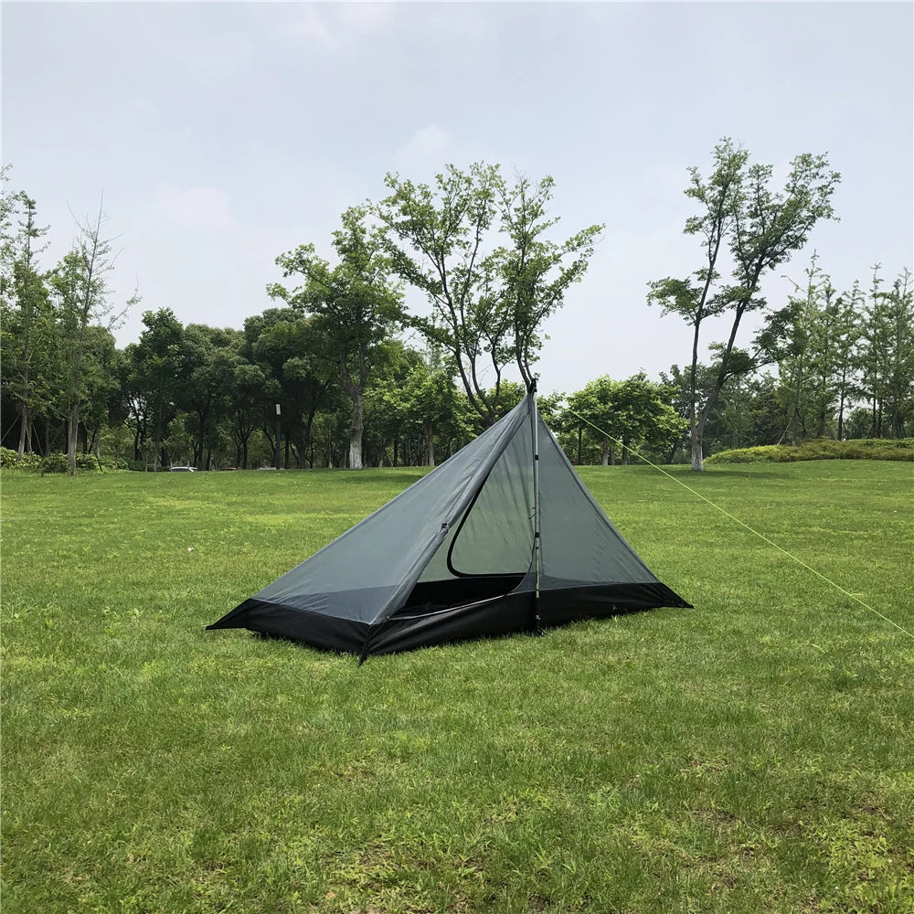 Ultralight Single Person Pyramid Tent - 4-Season Waterproof Shelter