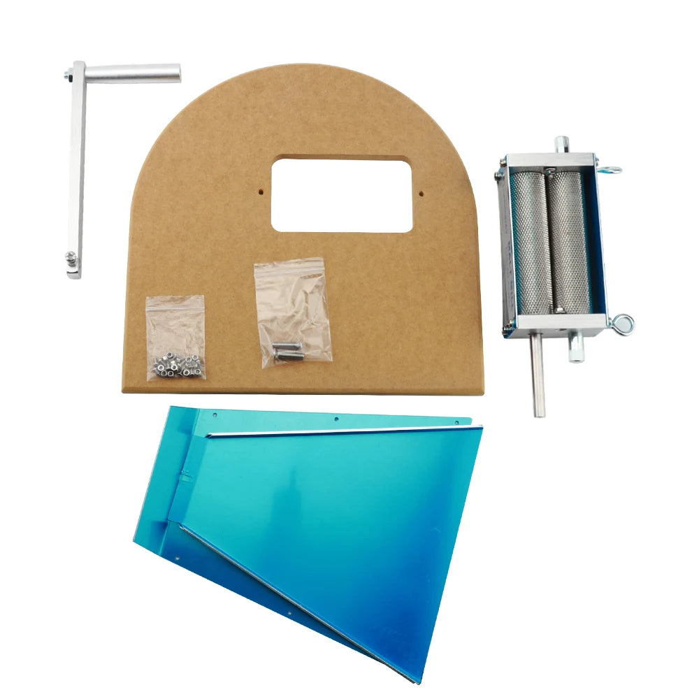 2-Roller Stainless Steel Malt Mill - Adjustable Grain Crusher