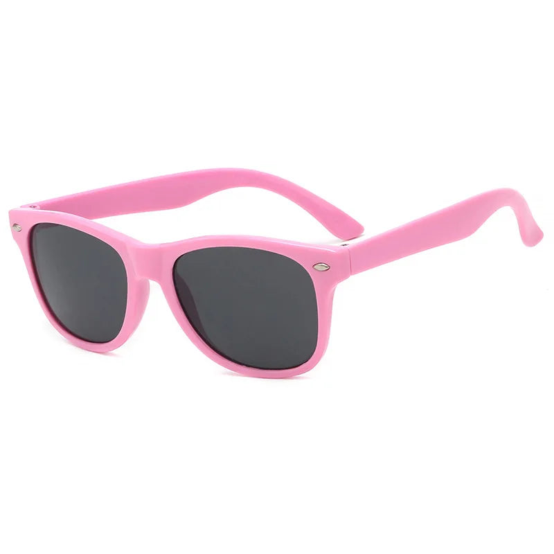 Childrens Ink Glasses | Kids Rice Nail Square Fashion Sunglasses Set
