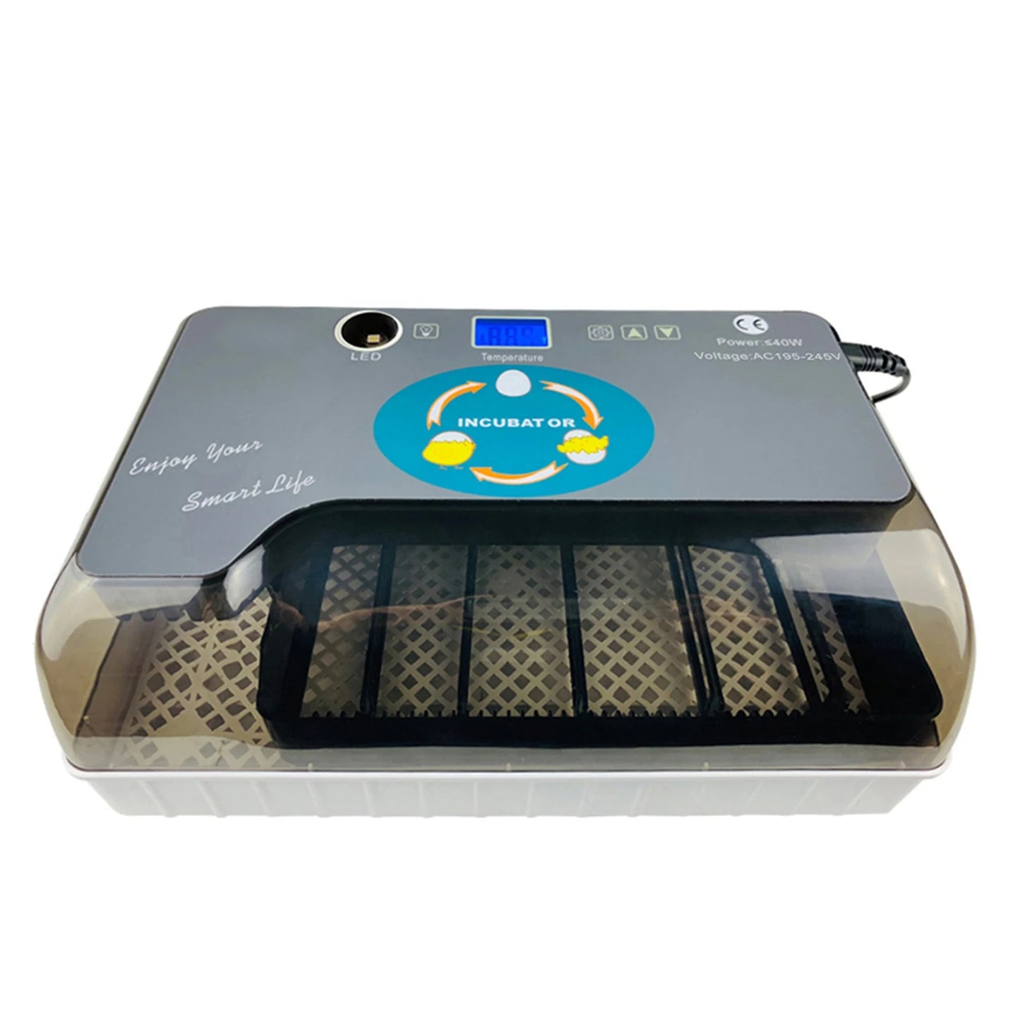 Digital 12 Egg Incubator - Automatic Hatcher with Egg Tester