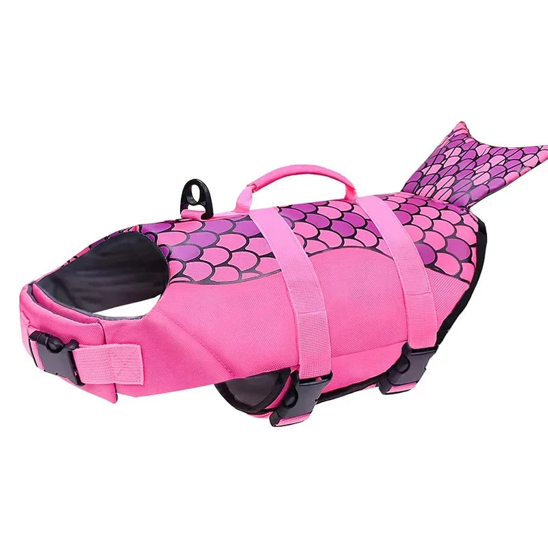 Shark Dog Life Jacket | High Buoyancy Swimming Safety Vest + Handle