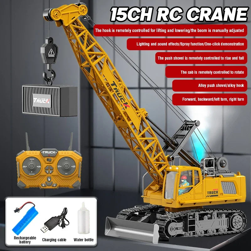 15CH RC Spray Crane Truck | Pro Alloy Metal Remote Control Excavator