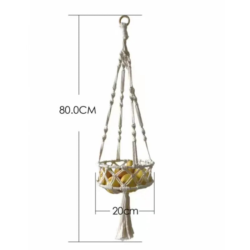 Boho Cat Hammock - Hand Woven Cotton Rope Hanging Swing Bed