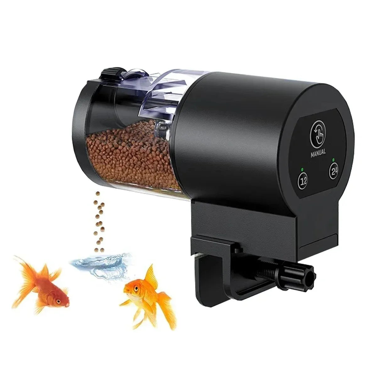Automatic Fish Feeder | 100ml Digital Timer & Adjustable Portion Control