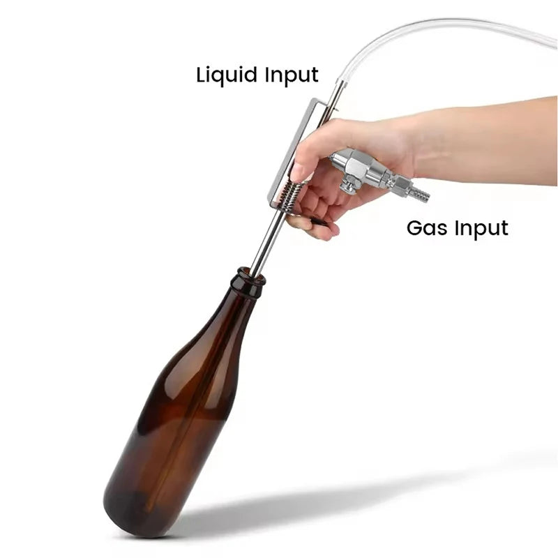 Stainless Beer Gun Bottle Filler | Homebrew CO2 Counter Pressure Kit