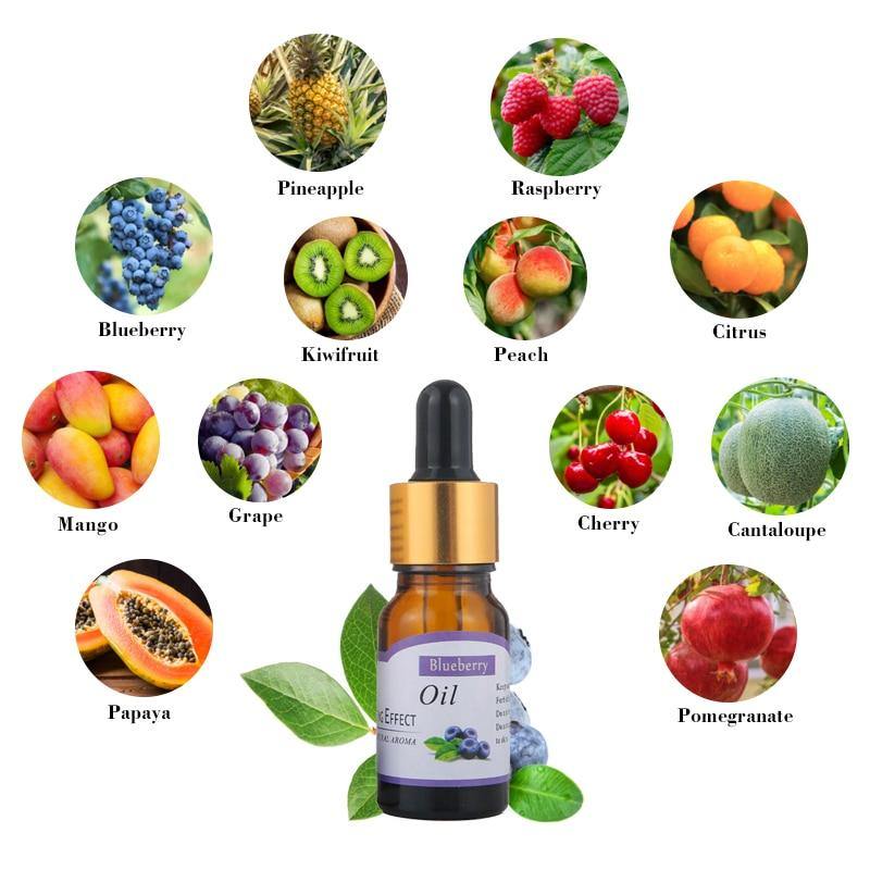 12 Fruit Flavors Pure Essential Oils for Diffuser, Humidifier, Aromatherapy Machines - Buy Confidently with Smart Sales Australia