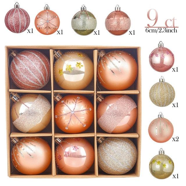 9 Piece Christmas Tree Hanging Pendants for Gift and Home Decor - Buy Confidently with Smart Sales Australia