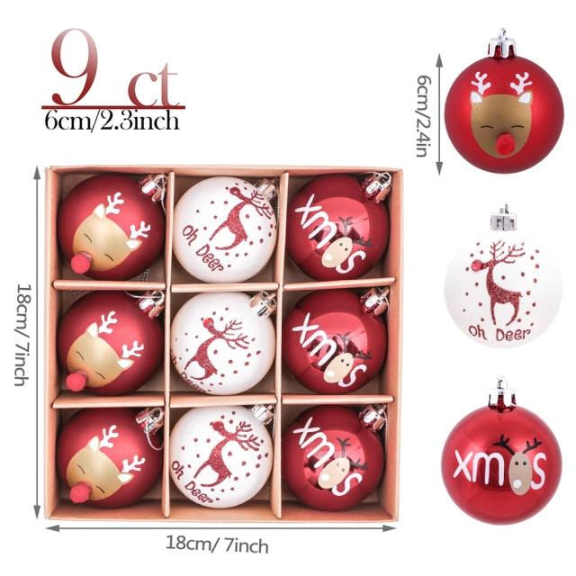 9 Piece Christmas Tree Hanging Pendants for Gift and Home Decor - Buy Confidently with Smart Sales Australia
