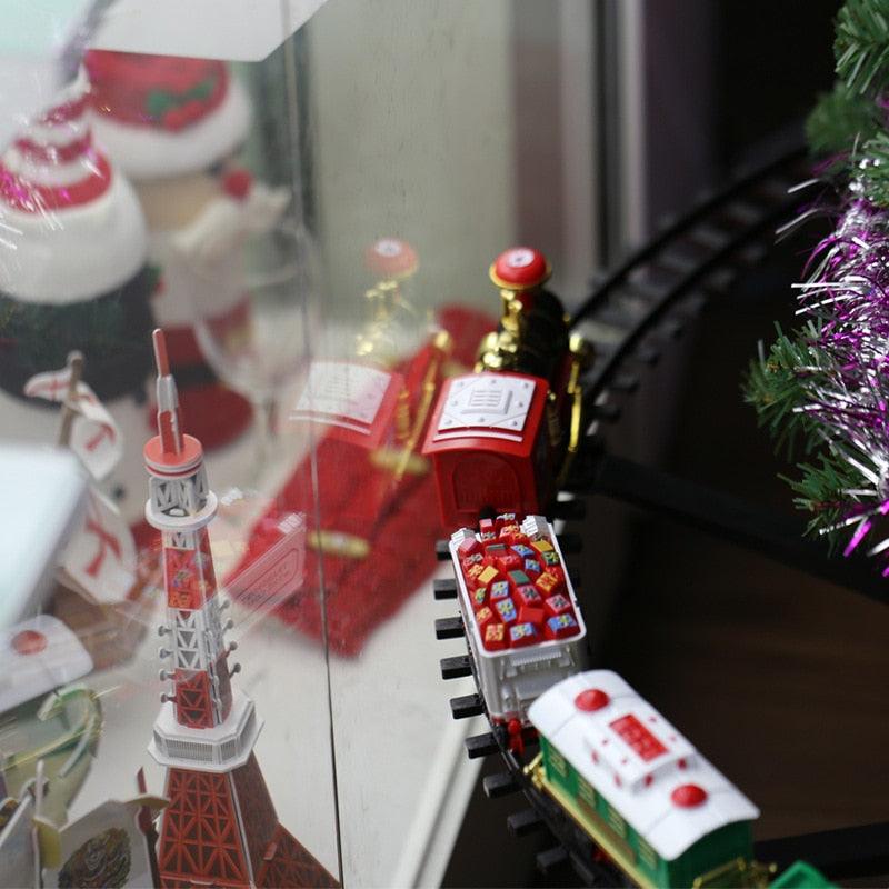 Battery-operated Christmas Toy Train Set For Tree Decoration With Lights & Music - Buy Confidently with Smart Sales Australia