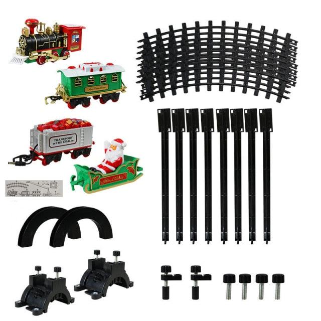 Battery-operated Christmas Toy Train Set For Tree Decoration With Lights & Music - Buy Confidently with Smart Sales Australia