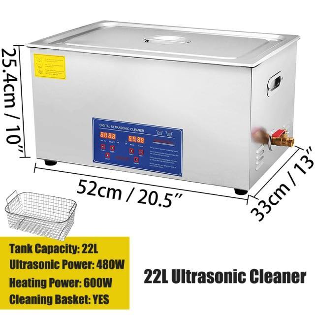 Convenient Ultrasonic Stainless Steel Versatile Cleaner - Buy Confidently with Smart Sales Australia