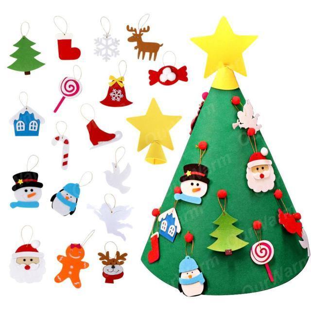 DIY Synthetic Felt Christmas Tree Toy for Kids and Home Decor - Buy Confidently with Smart Sales Australia