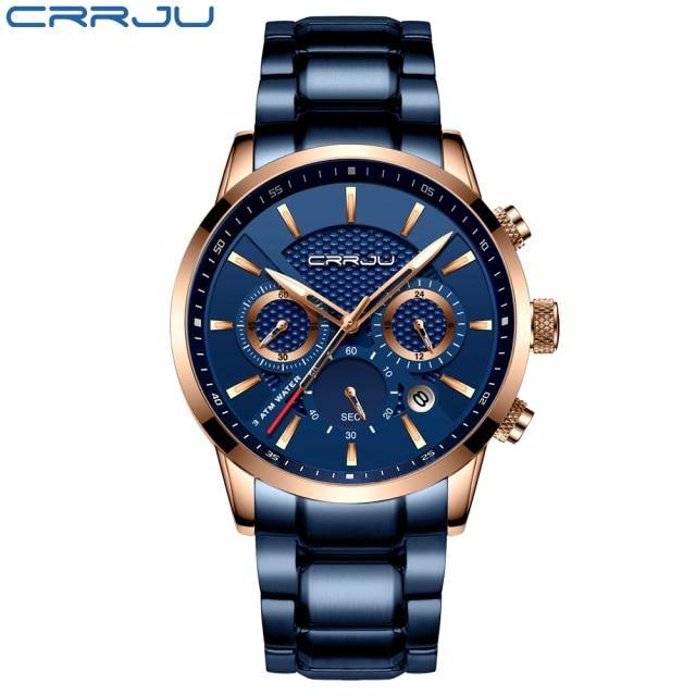Men’s Waterproof Luxury Steel Watch with Calendar - Buy Confidently with Smart Sales Australia