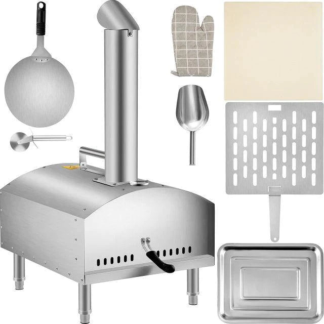 Portable Stainless Steel Mini 12 Inch Pizza & Other Meat Tabletop Toaster For Outdoor Use - Buy Confidently with Smart Sales Australia