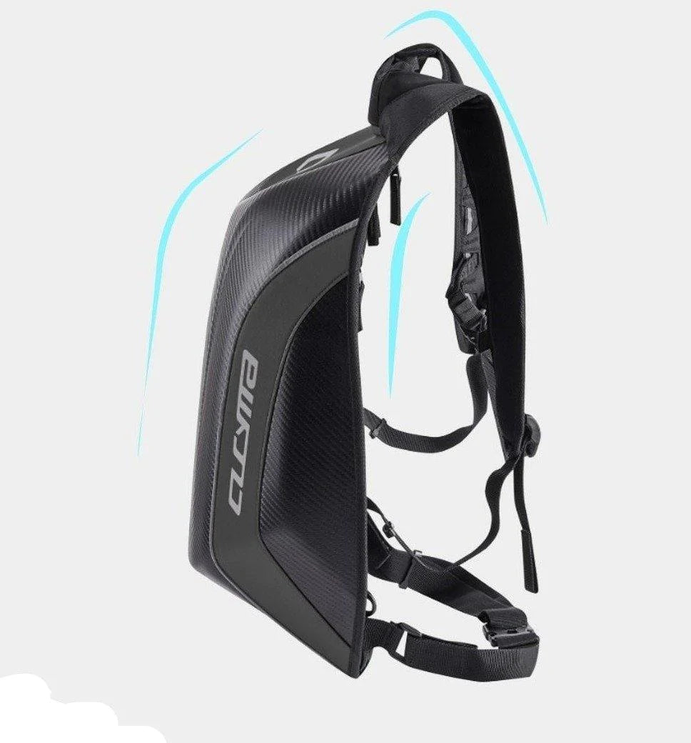 Stylish Carbon Fiber Motorcycle/Motorbike Travel Backpack - Buy Confidently with Smart Sales Australia