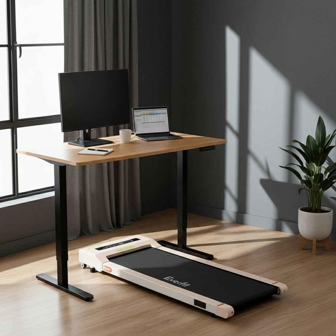 Electric Treadmill Standing Desk Combo | Walking Pad 360mm