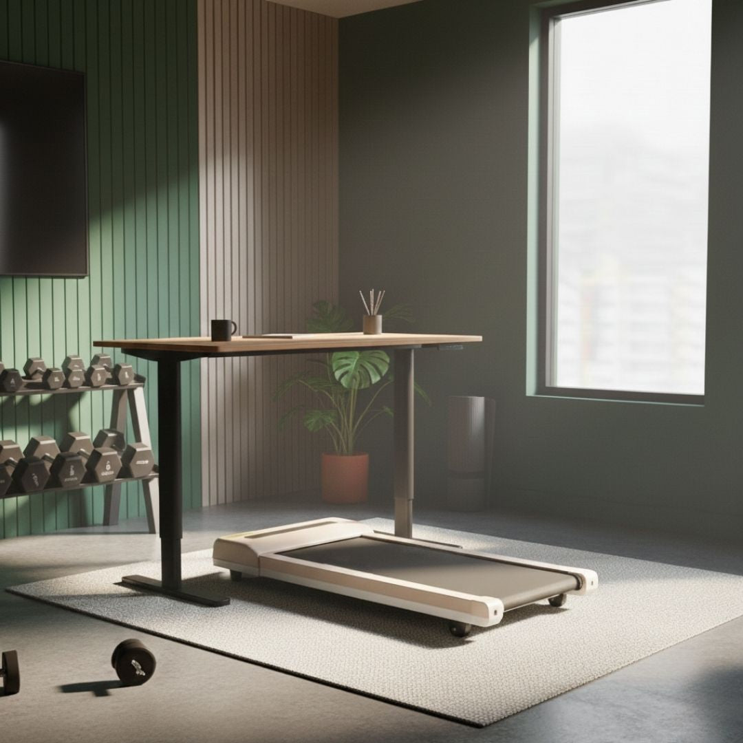 Electric Treadmill Standing Desk Combo | Walking Pad 360mm