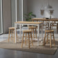 Bar Table and Stools Set (4 Chairs) | Pub Dining Desk Kitchen Cafe