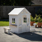 Teddy V2 Cubby House | White Timber Playhouse with Veranda