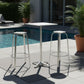 3-Piece Outdoor Bar Set | Bistro Table Stools Adjustable Height