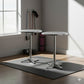 Set of 2 Outdoor Bar Table | Aluminium Round 70-110CM Adjustable
