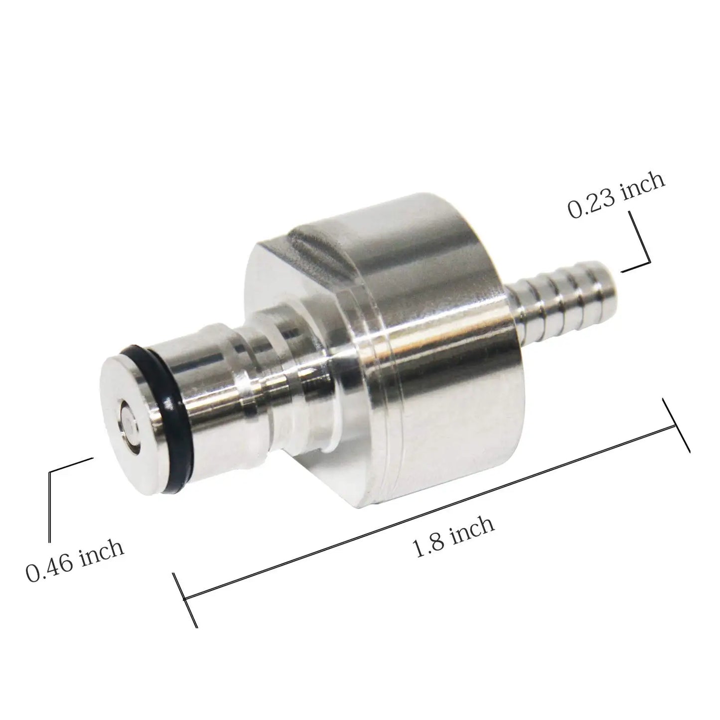 Stainless Steel Ball Lock Carbonation Cap - PET Bottle Kegging Post