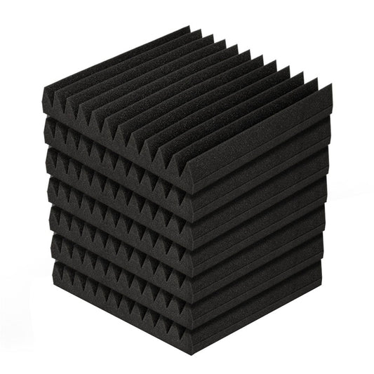 Acoustic Foam Panels 40 Pack | Studio Sound Absorption Wedge 30x30x5cm