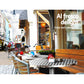 Set of 2 Outdoor Bar Table | Aluminium Round 70-110CM Adjustable