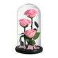 Preserved Rose in Glass Dome - Eternal LED Wedding Gift Rose