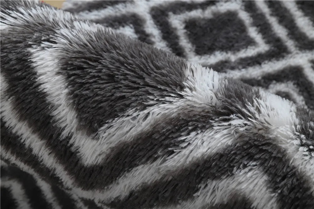 Non-slip Tie-dye Star Area Rug - Plush Living Room & Kids Mat