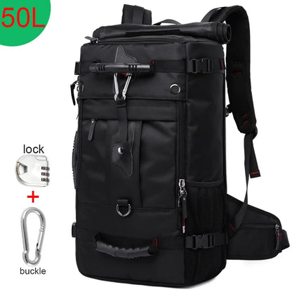 50L Waterproof Travel Backpack | 17.3" Laptop Multifunction Hiking Bag