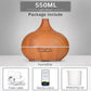 500ml Wood Grain Essential Oil Diffuser | Ultrasonic Aroma Humidifier