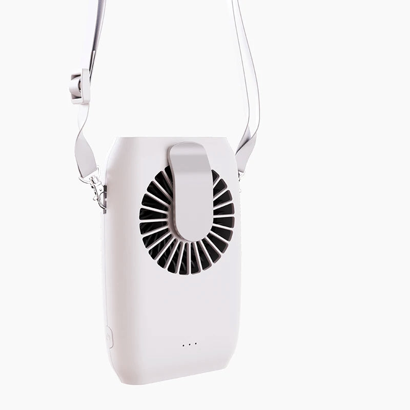 Mini Rechargeable Waist & Neck Fan - Portable 2000mAh Cooler