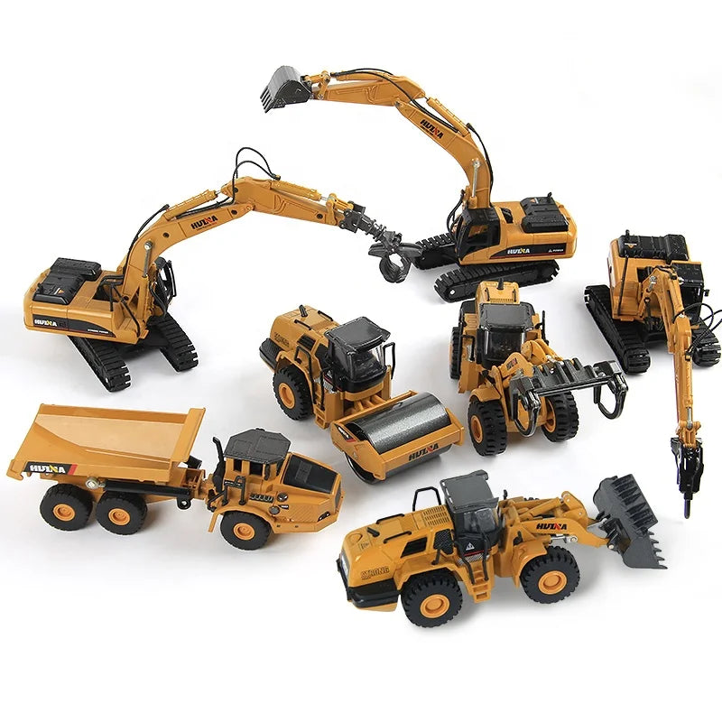 Alloy Diecast Excavator Loader | 1:50 Scale Metal Construction Model