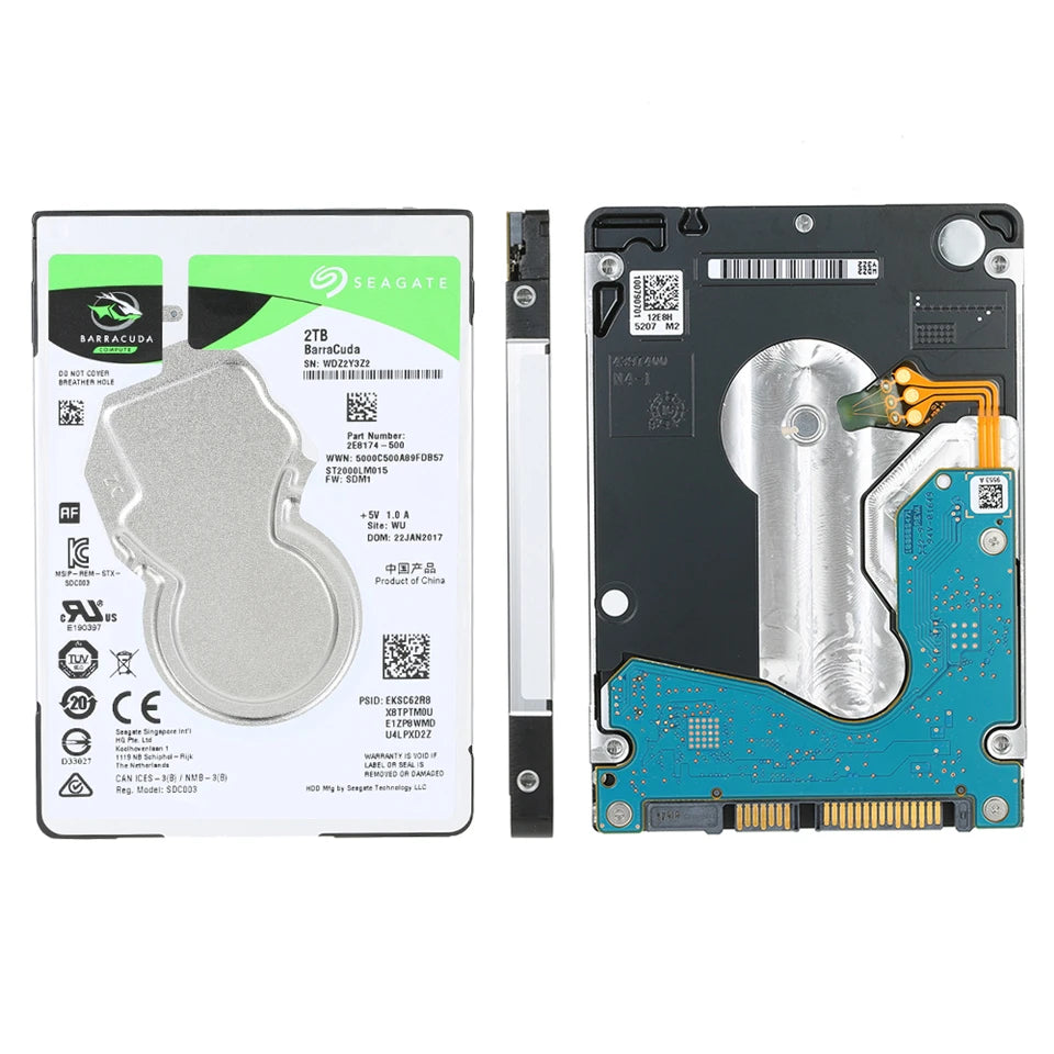 1TB 2.5-inch Internal Laptop Hard Drive - Slim 7mm SATA HDD