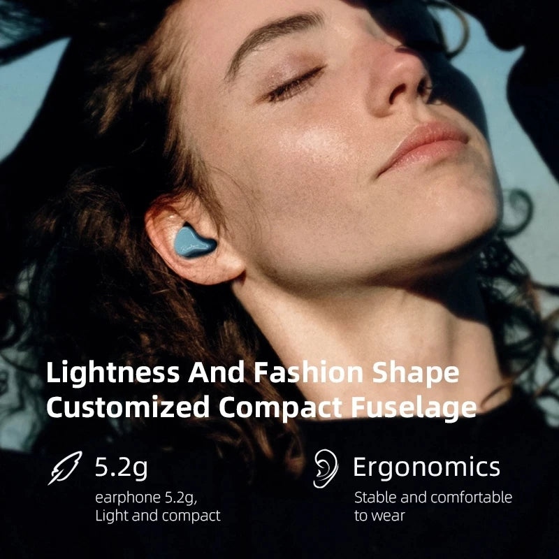 1DD+1BA Hybrid TWS Earbuds | Bluetooth 5.2 Wireless HIFI Monitor IEM