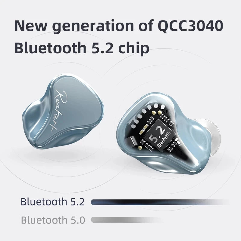 1DD+1BA Hybrid TWS Earbuds | Bluetooth 5.2 Wireless HIFI Monitor IEM
