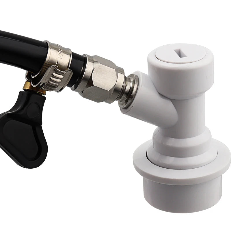 Home Brew Beer Gas Line Assembly - 5/16" PVC Hose & W21.8 Adapter