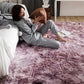 Soft Fluffy Tie-Dye Rug - Modern Plush Shaggy Area Carpet