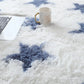 Non-slip Tie-dye Star Area Rug - Plush Living Room & Kids Mat