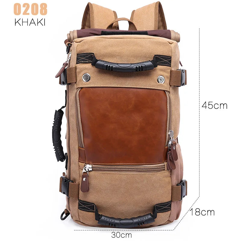 50L Waterproof Travel Backpack | 17.3" Laptop Multifunction Hiking Bag