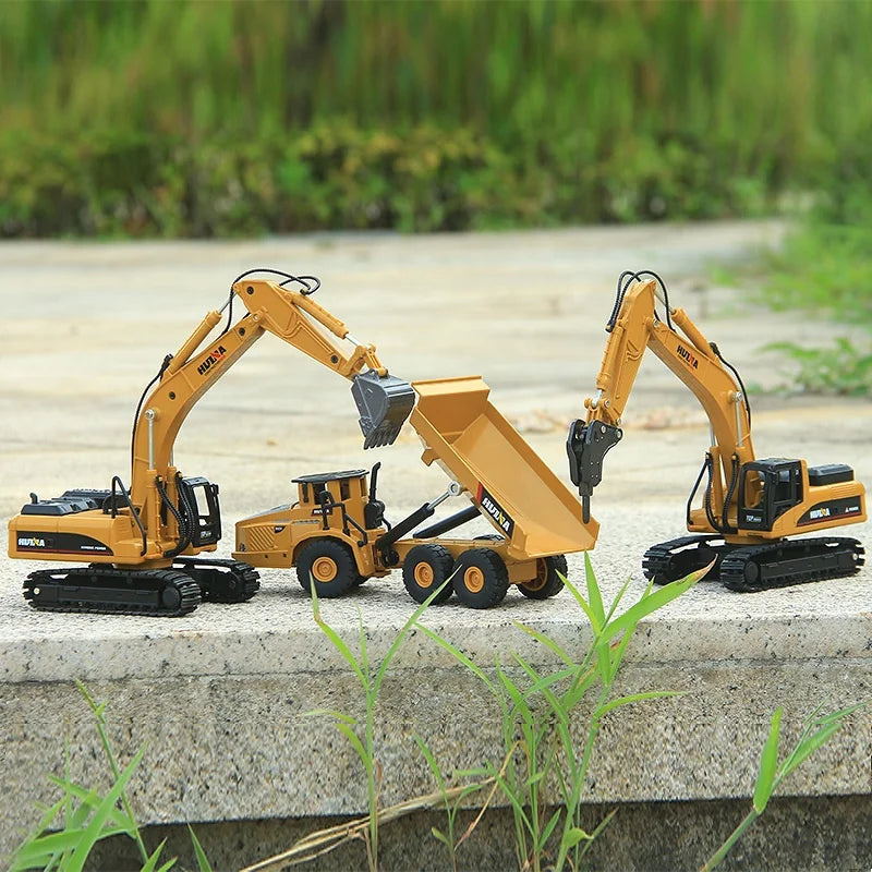 Alloy Diecast Excavator Loader | 1:50 Scale Metal Construction Model