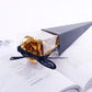 24K Gold Foil Eternal Galaxy Rose - Colorful Flower with "Love" Base