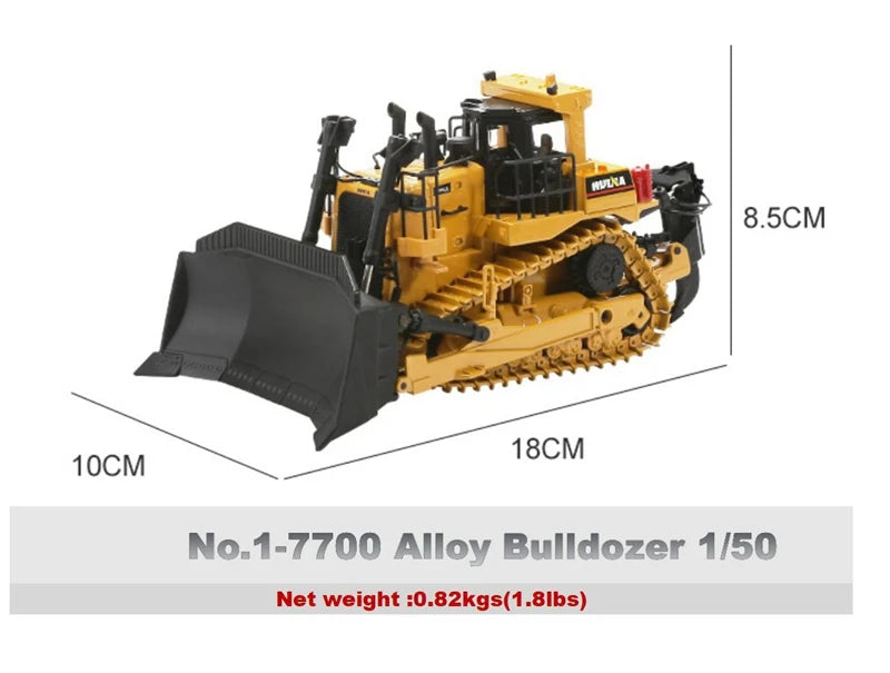 Alloy Diecast Excavator Loader | 1:50 Scale Metal Construction Model