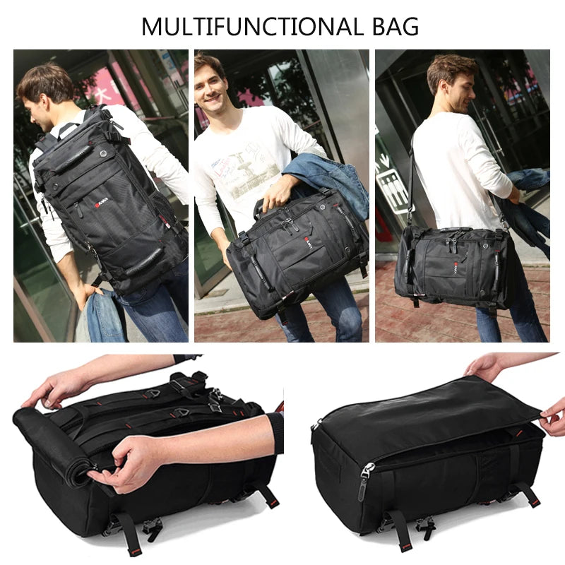 50L Waterproof Travel Backpack | 17.3" Laptop Multifunction Hiking Bag