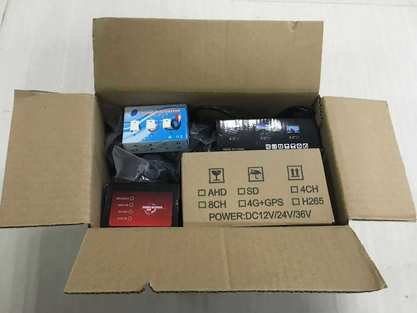 4-Channel Taxi & Rideshare MDVR Kit - 360° Cameras & 7" Monitor