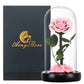 Preserved Rose in Glass Dome - Eternal LED Wedding Gift Rose